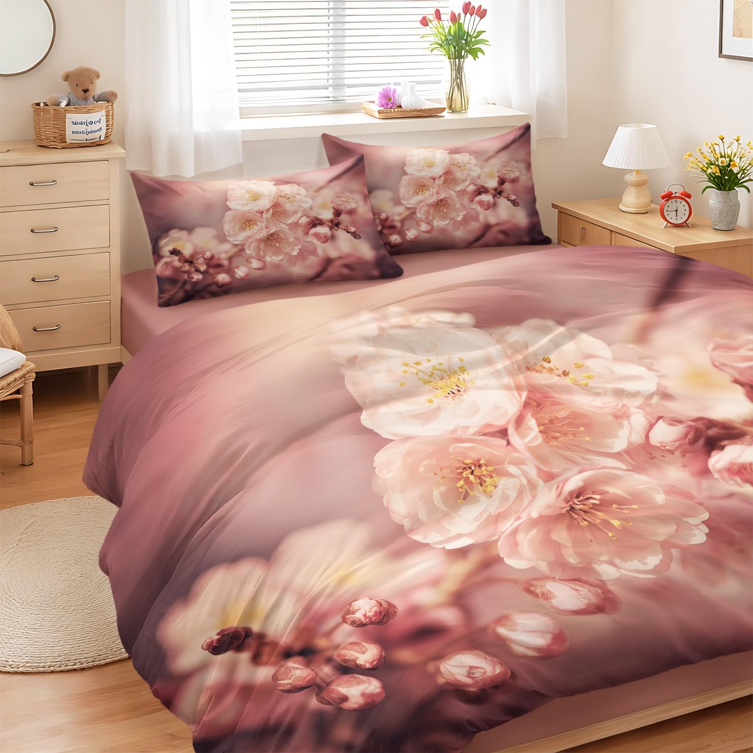 Housse de couette vintage et romantique pour sublimer votre chambre à coucher cocooning