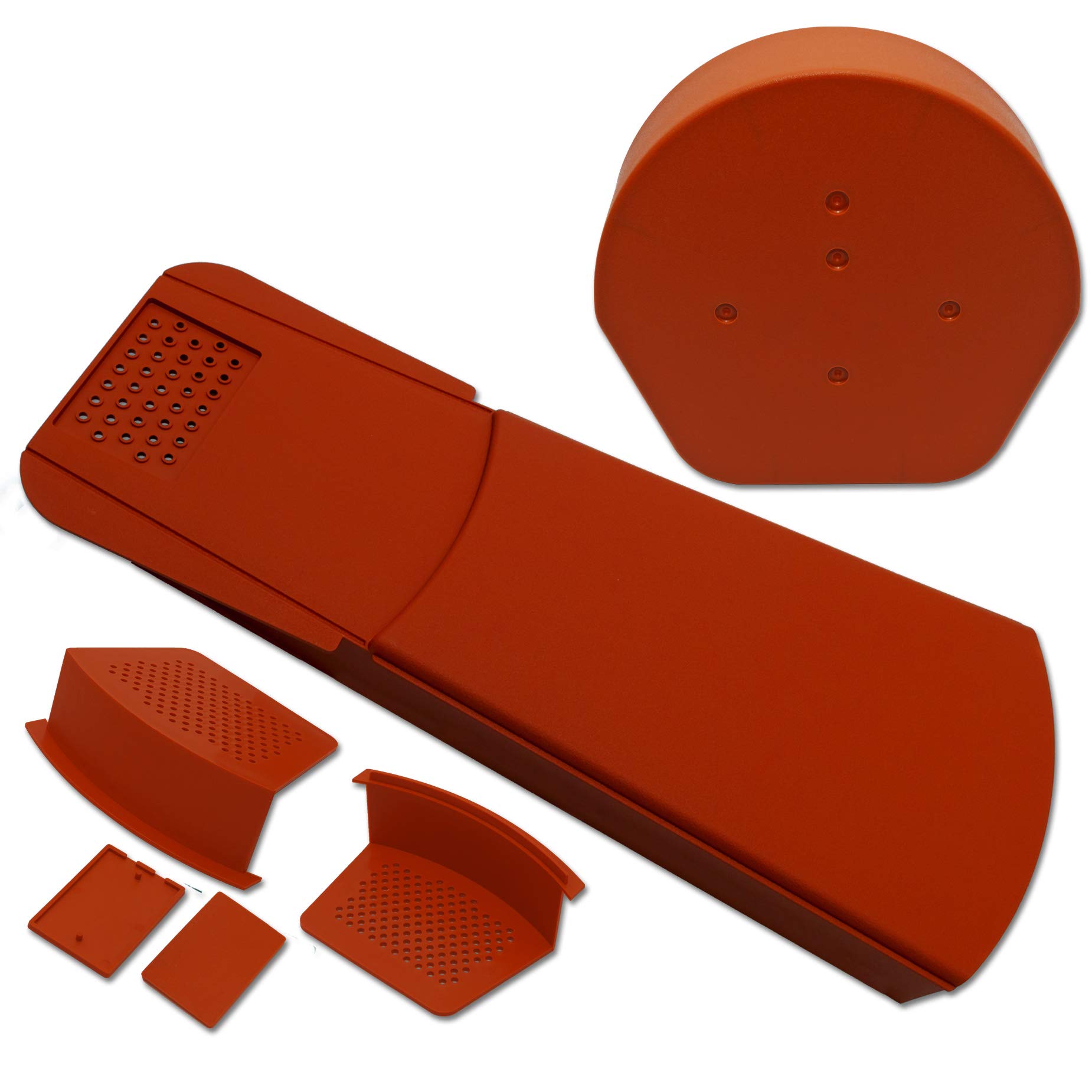 EasyVerge U Dry Verge Kit Gable Roof Edge (52 Pack) - Rounded, Terracotta