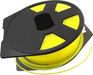 Carrete de línea de desbrozadora de césped de 328 pies, líneas de nailon de 1,6 mm para recortadora de cuerdas, color amarillo