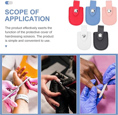 Miniatura 3 de FOMIYES 5 unids Nail Nipper Cover Sleeve Cutticle Nail Protector PU Manicura Pedicura Herramientas