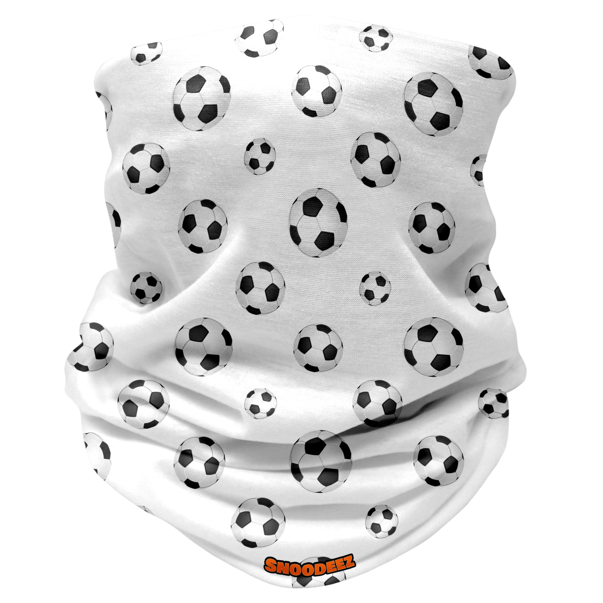 Kids Football Multifunctional Snood headwear (White, One Size)