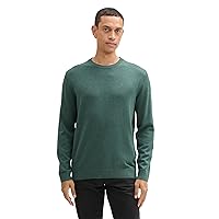 TOM TAILOR 1039805 Maglione a Girocollo, 30358-Green Dust Melange