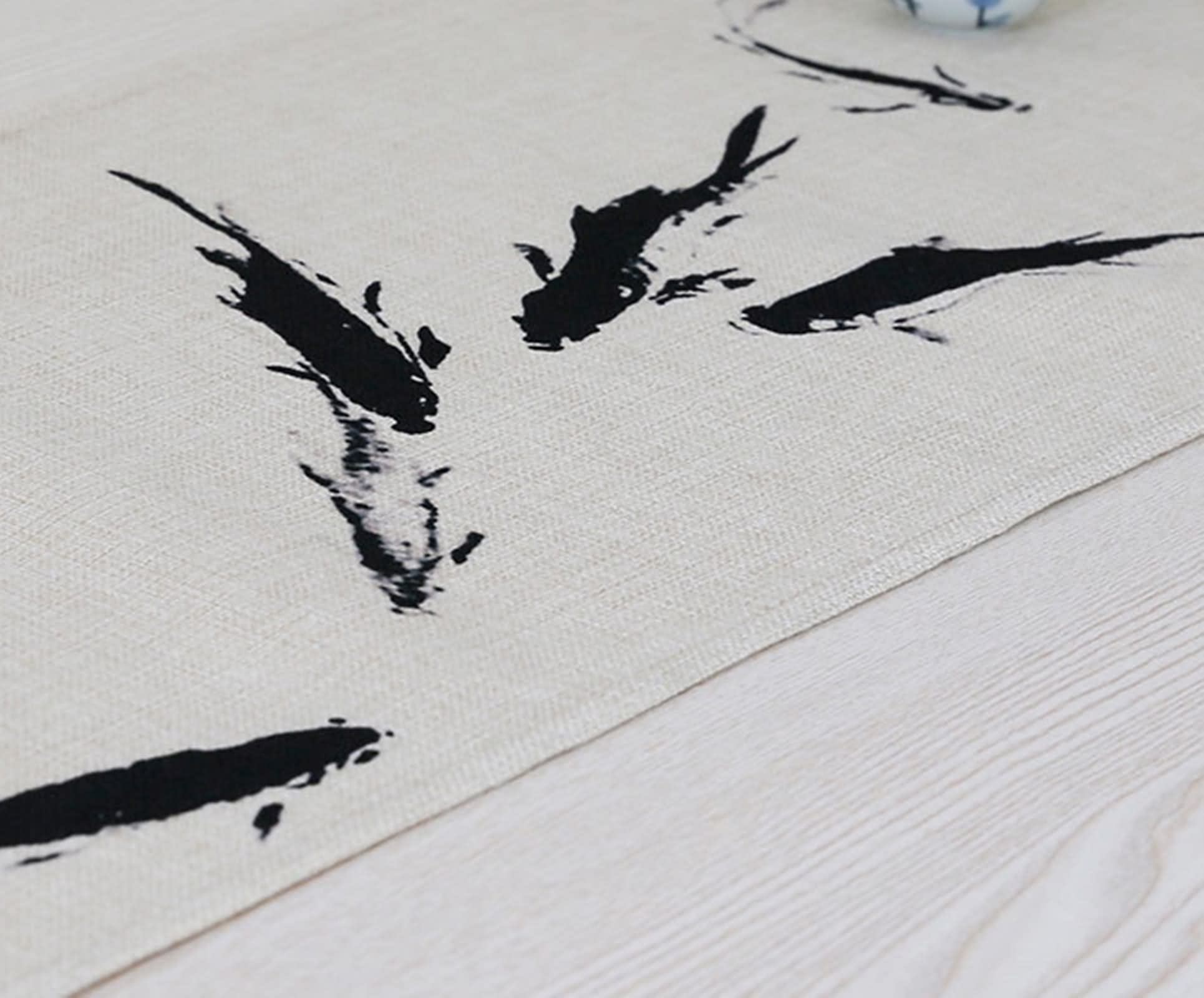 Camini da tavolo rustici, decorazione per la casa e il salotto di uccelli, stile 2, in cotone, 32 x 230 cm, decorazione per la casa