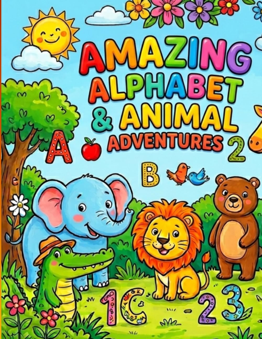 AMAZING ALPHABET & NUMBERS & ANIMAL ADVENTURES BOOK: Fun & Educational Activity Book for Toddlers with ABCs, 0- 10 Numbers, and of Letters, Numbers, ... Adventure: Alphabet, Numbers, Early Learners
