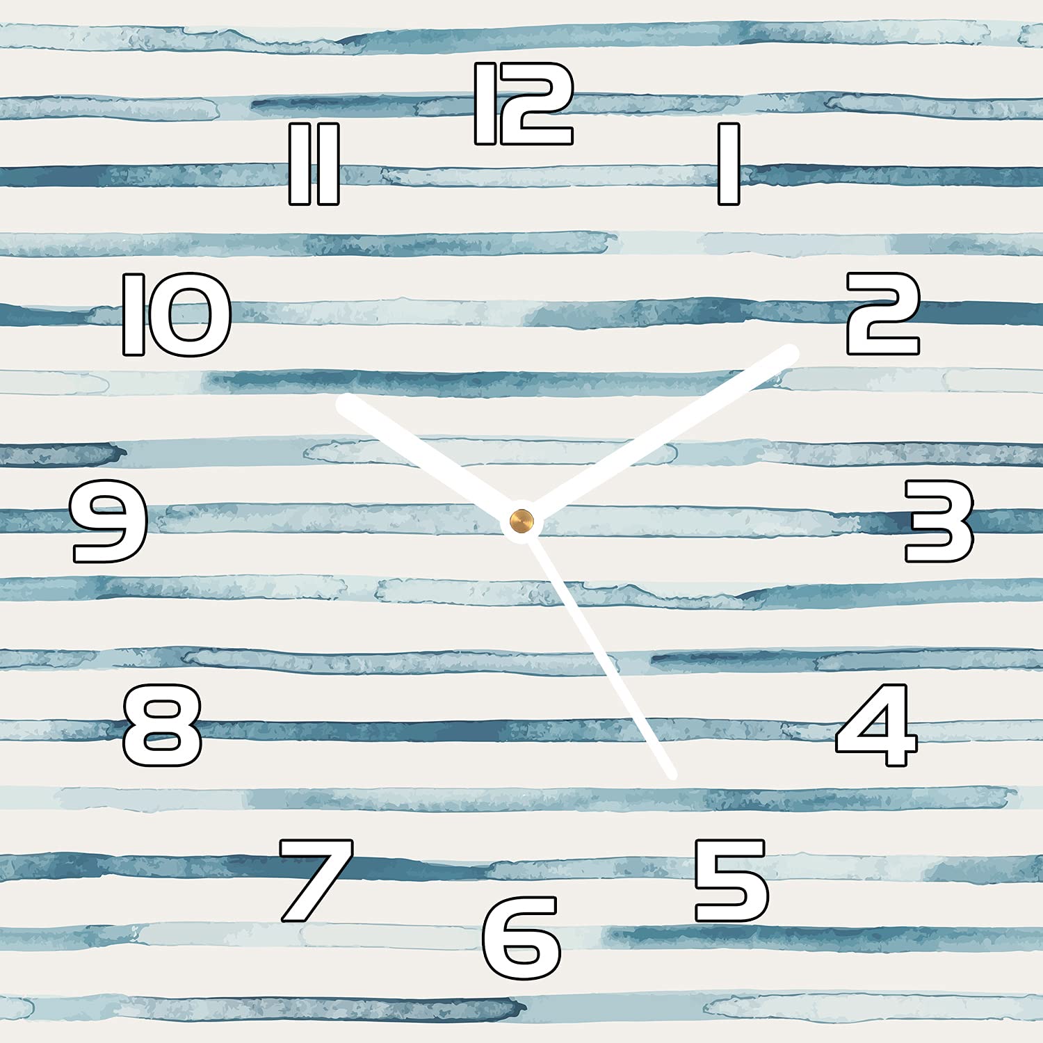 Horloge en Verre 30x30 Murale Moderne Coloray Idéale pour Salon et Cuisine Contemporaine