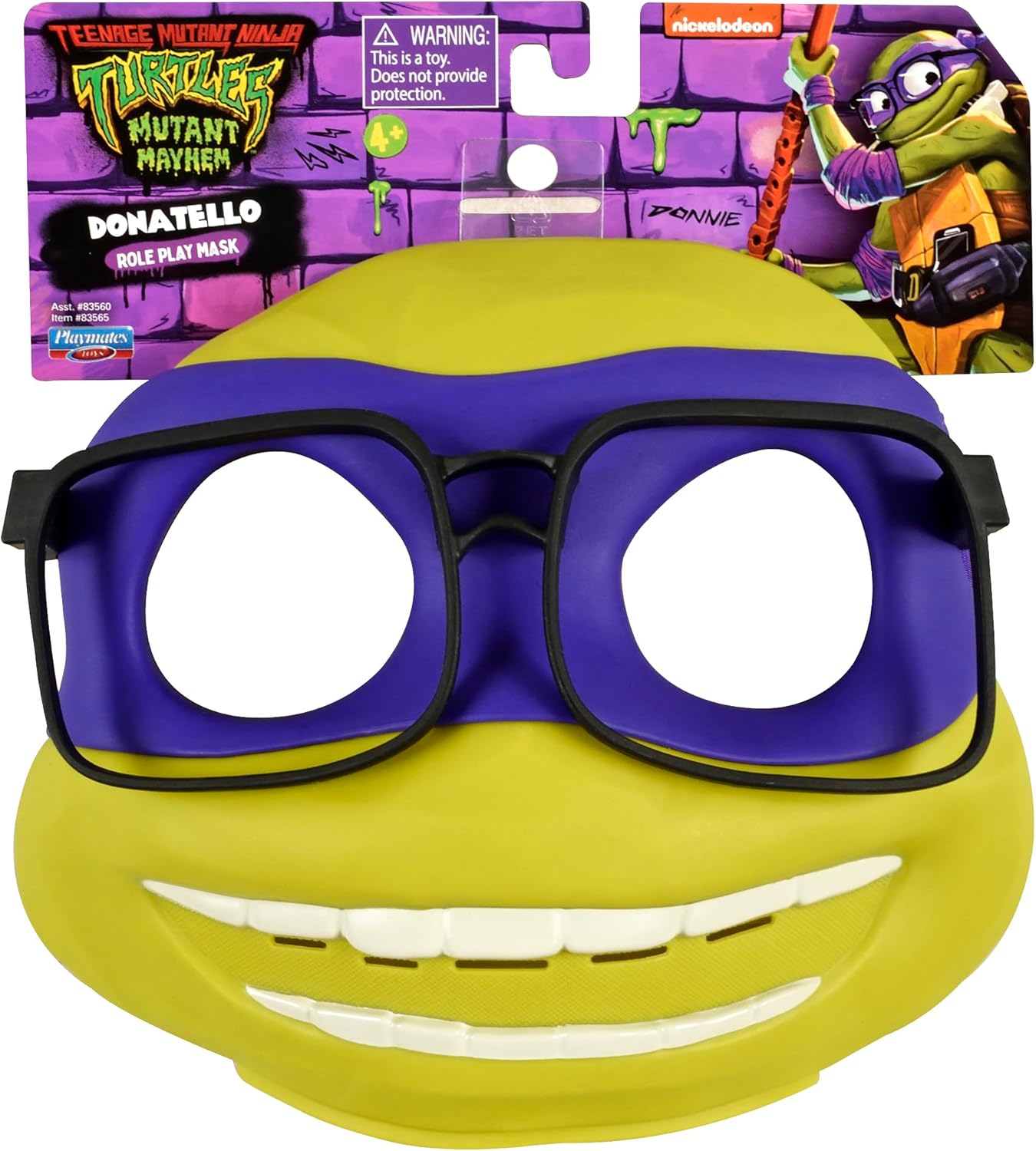 TEENAGE MUTANT NINJA Turtles: Mutant Mayhem Donatello Role Play Mask. Ideal present for boys 4 to 7 years and TMNT fans!