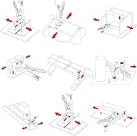 Vista 6 de Strong Hand Tools PE6 Alicates de sujeción de acción inversa Expand-O, presión de sujeción de 500 libras, rango de 1" a 1-3/4", tamaño de 6.5