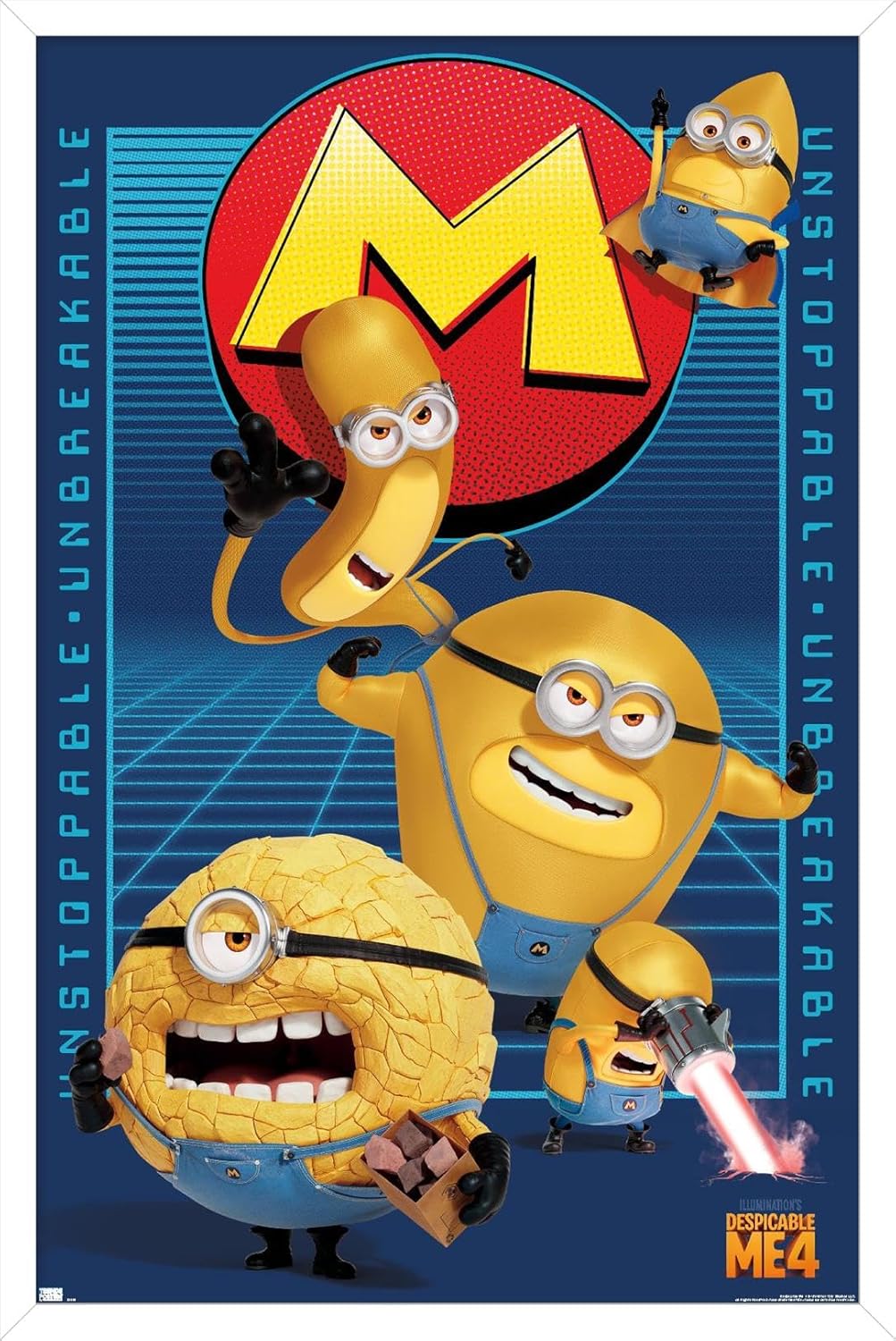 Illumination Despicable Me 4 - Unstoppable Wall Poster, 34L" x 22.4W", Premium Unframed Version