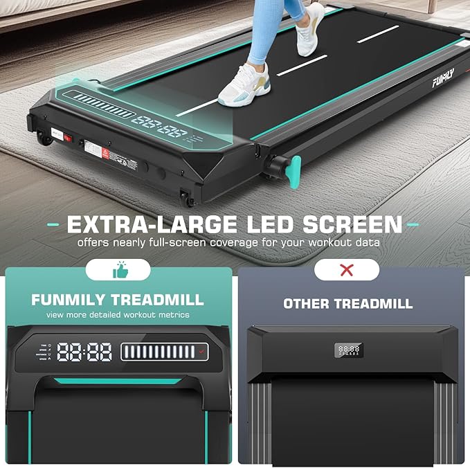 Caminadora Eléctrica Plegable 2.5 hp Inclinación Azul miniatura 5