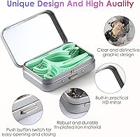 Vista 3 de Estuche portátil de hilo dental, fácil de almacenar púas de hilo dental de varios tamaños, dispensador de hilo dental portátil es perfecto