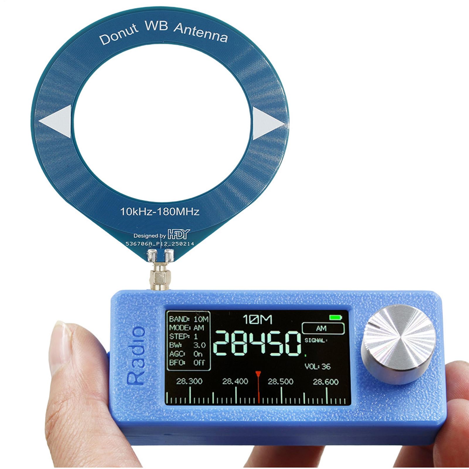 Receptor Estéreo FM Receptor de Radio FM de Bolsillo | 800mA Con Pantalla HD IPS De 4.8 Cm, Antena, LSB, USB, AM, Reproductor Para Hogar, Karaoke, Vehículo, Teatro, Autocaravana,