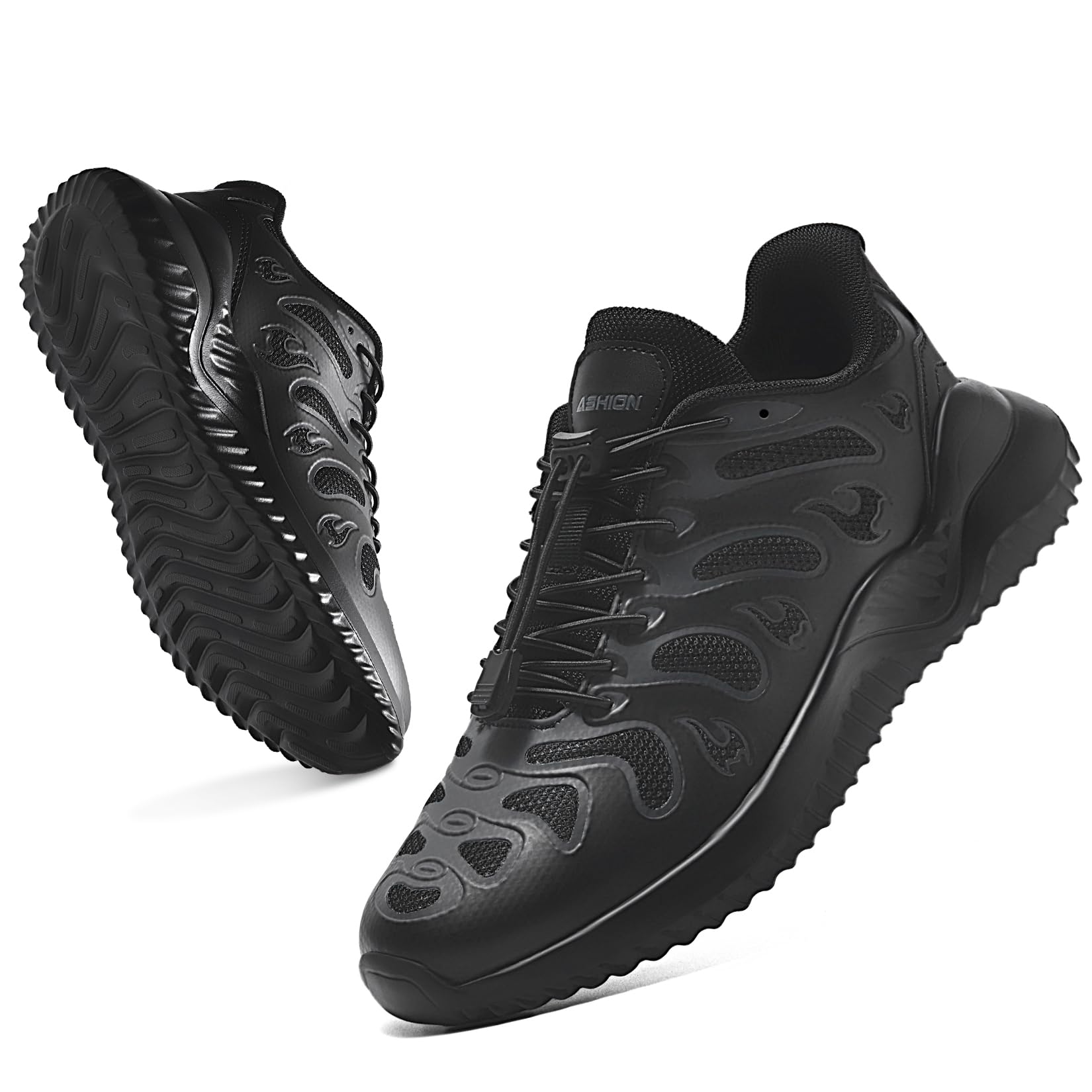 Littleplum Kids Sneakers for Boys Girls Running Tennis Shoes Lightweight Breathable Sport Athletic Slip On Shoes Black Little Kids Size 1.5