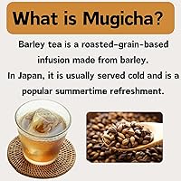 Vista 3 de MAEDA-EN Mugi-cha Té de cebada 32 bolsas de té sin cafeína Origen japonés envueltas individualmente 17616 1pk
