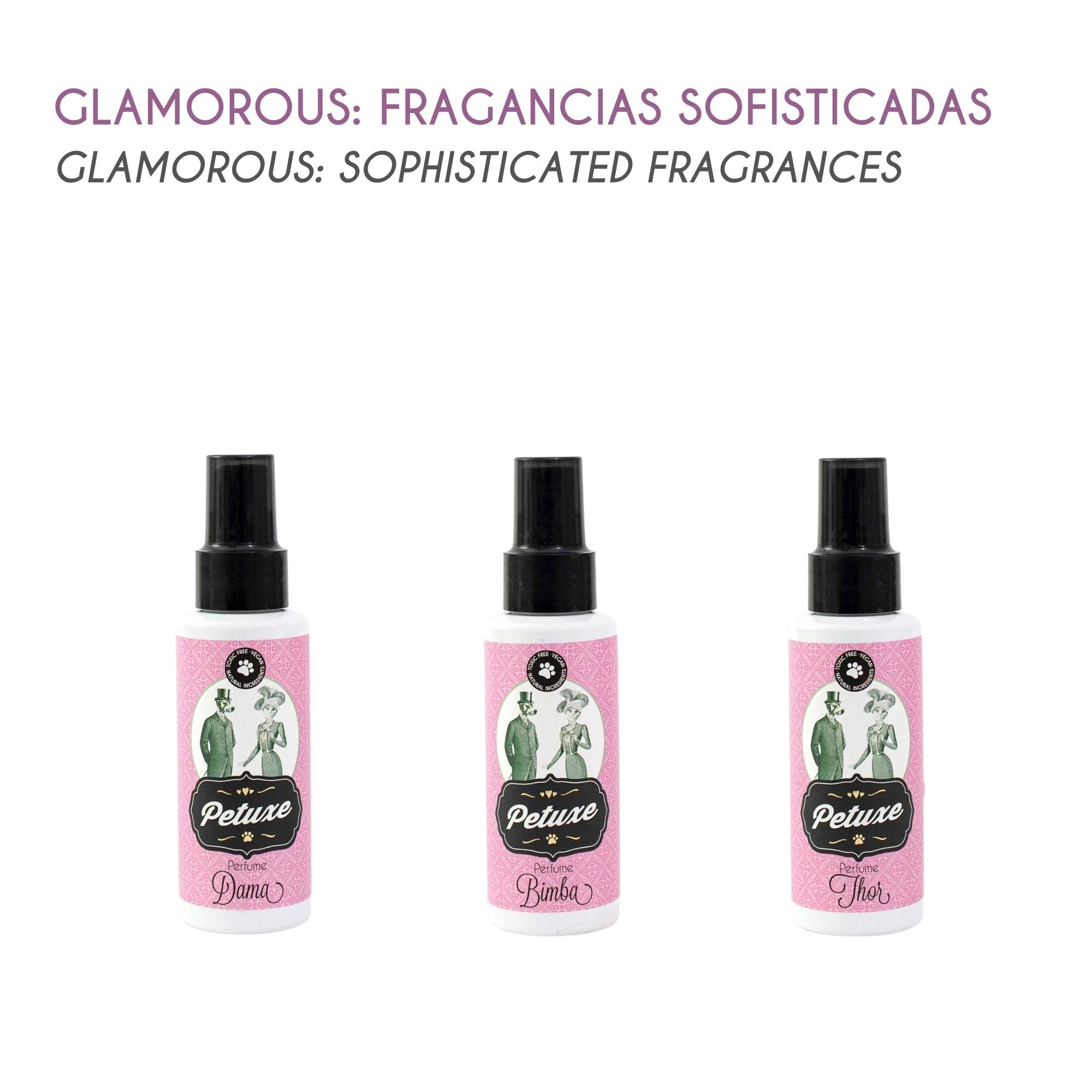 Petuxe Parfum Vegan pour chiens d'origine naturelle. Spray de Cologne pour animaux de compagnie. Correcteur d'odeurs d'animaux. Chiots et adultes. Effet longue durée (Thor)