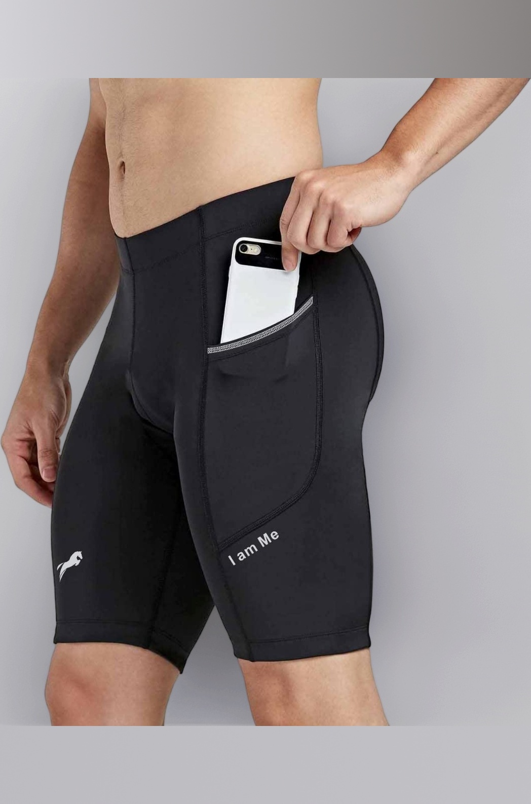 - Gym Compression Men's Skin Tight Shorts with Mobile Pocket for Gym, Running, Cycling, Swimming, Basketball, Cricket, Yoga, Football, Tennis, Badminton & Many More Sports