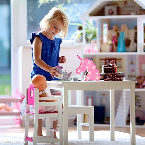 Miniatura 7 de Lámpara de noche de luz LED con forma de unicornio, decoración para pared, recibidor o recámara (funciona con batería)