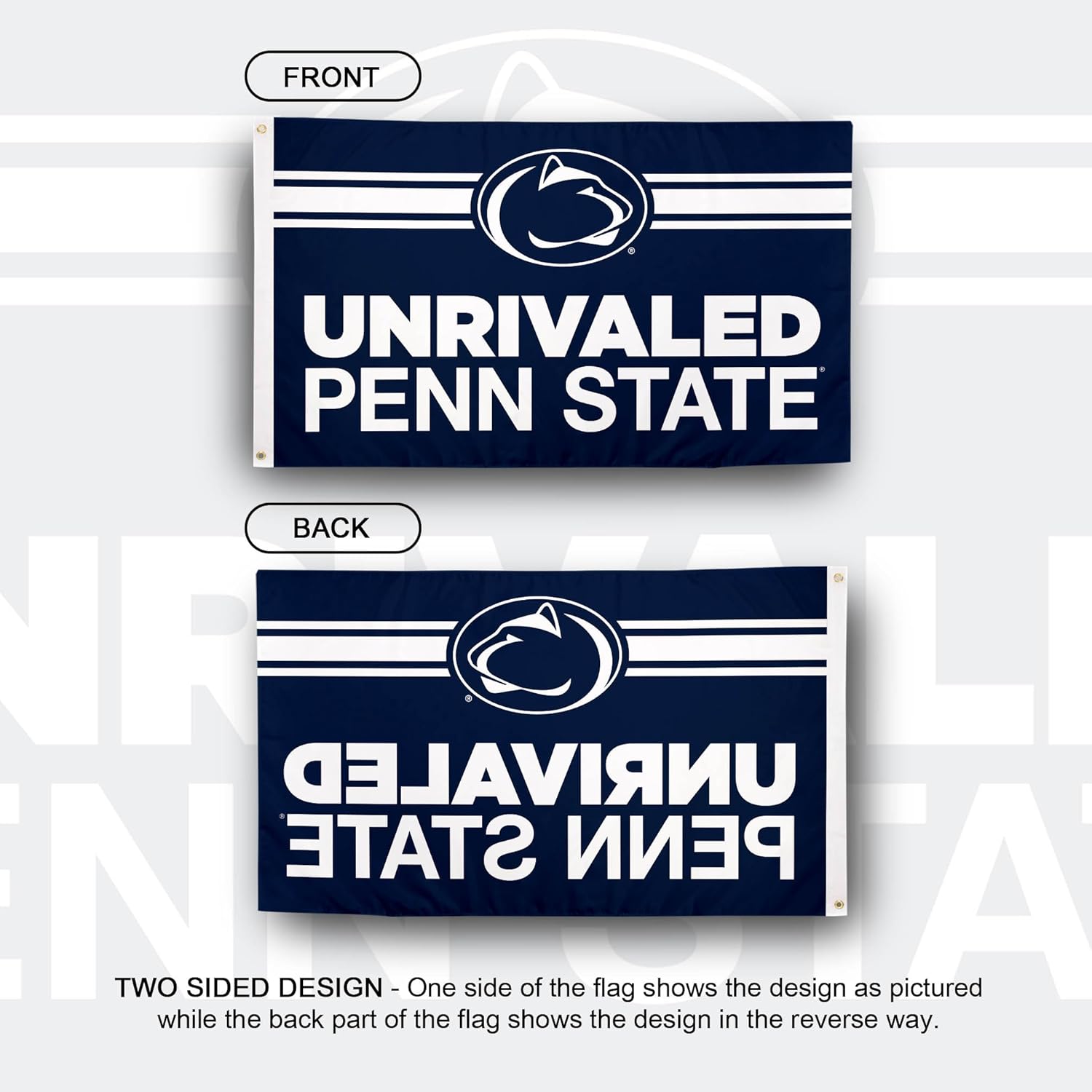 Desert Cactus The Pennsylvania State University TPSU Flag - 3 x 5 Feet Nittany Lions Banner, Indoor/Outdoor Durable Fabric, 100% Polyester Design (Style A)