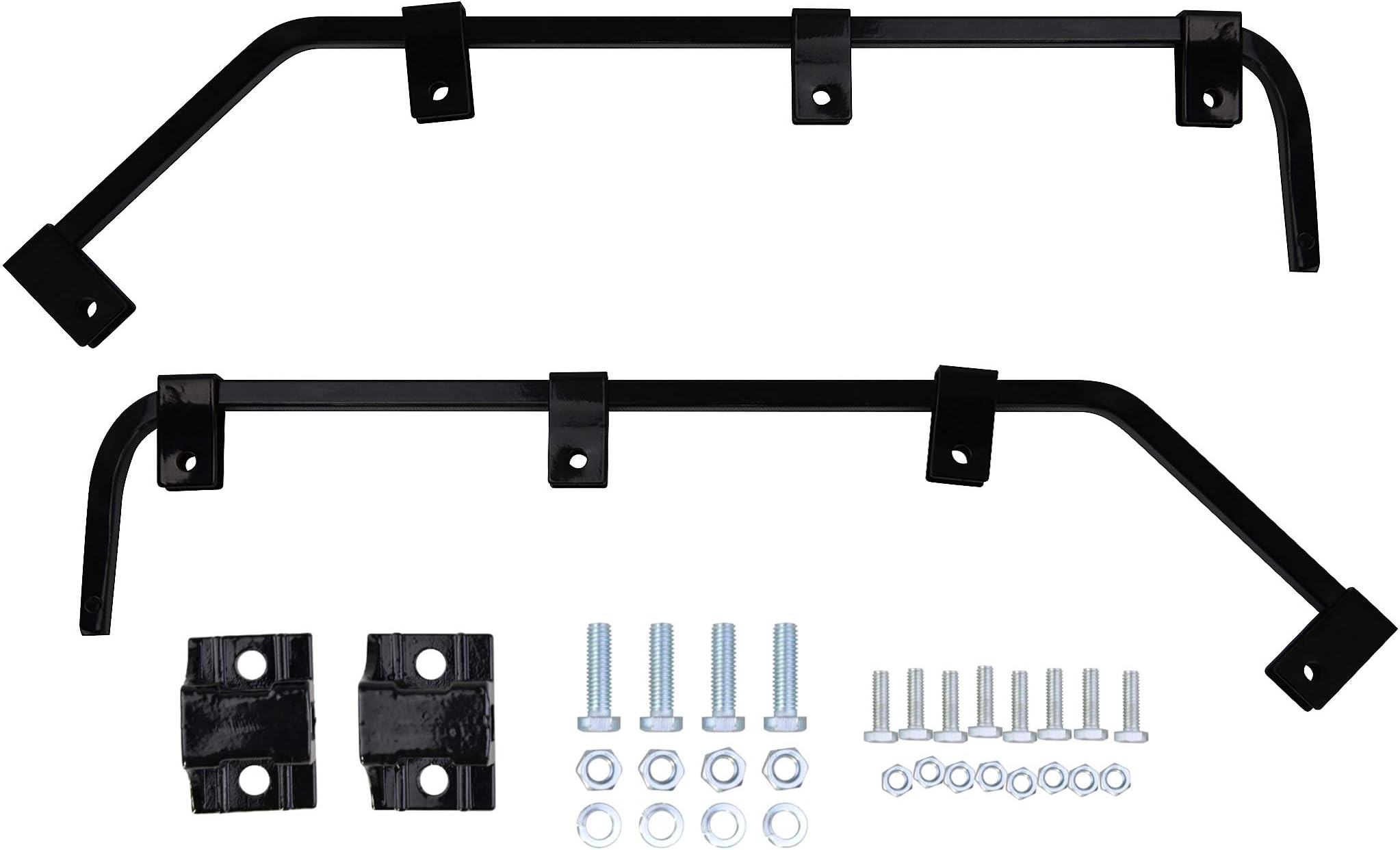 TBOZZ E-Coating Black Angled Mud Flap Hanger Bracket with Hardwre Sold by Pair.