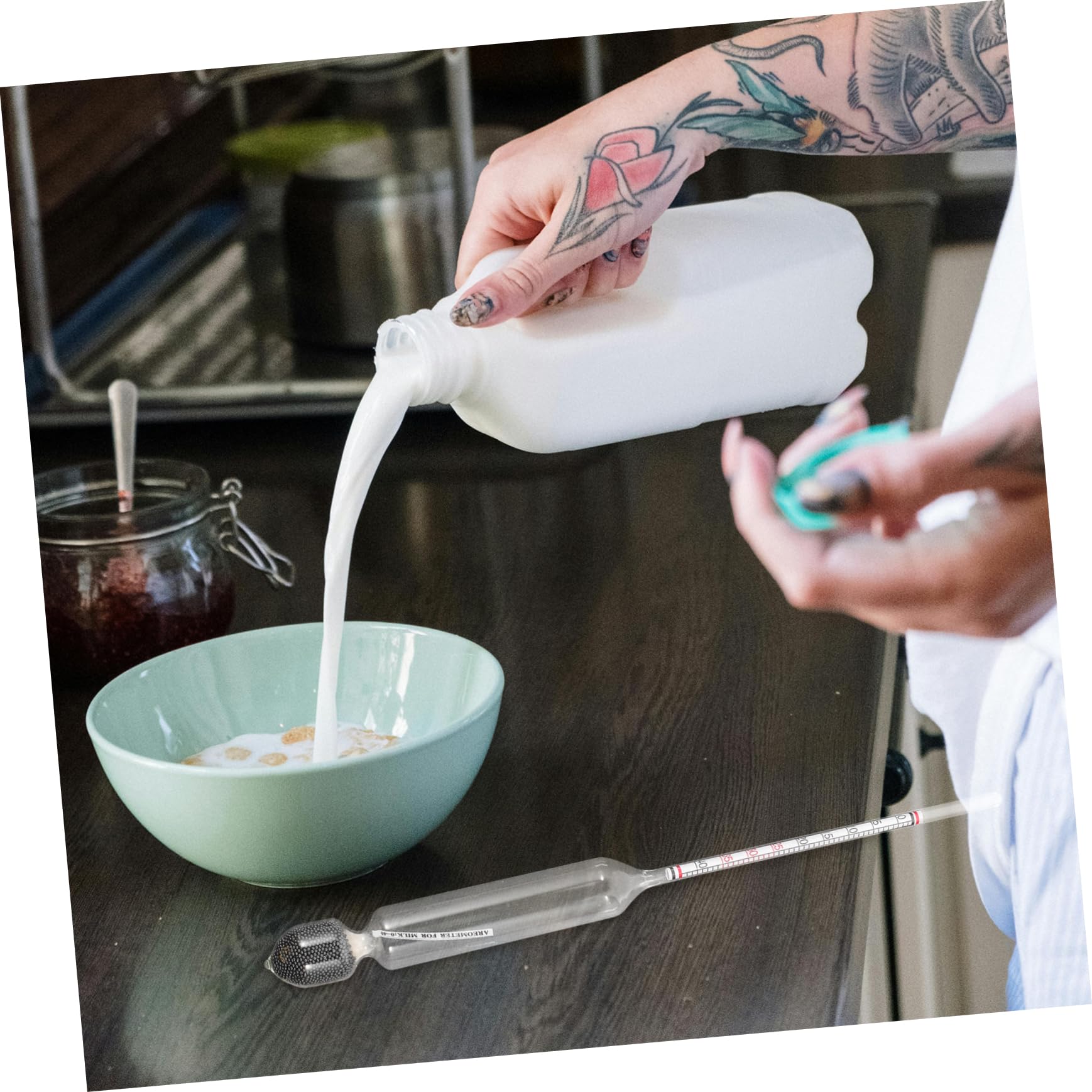 MOLUCKFU 2pcs Lactometer Hydrometer Density Tool for Accurate Measurement for Home and Commercial Use and Design for Lactate Testing