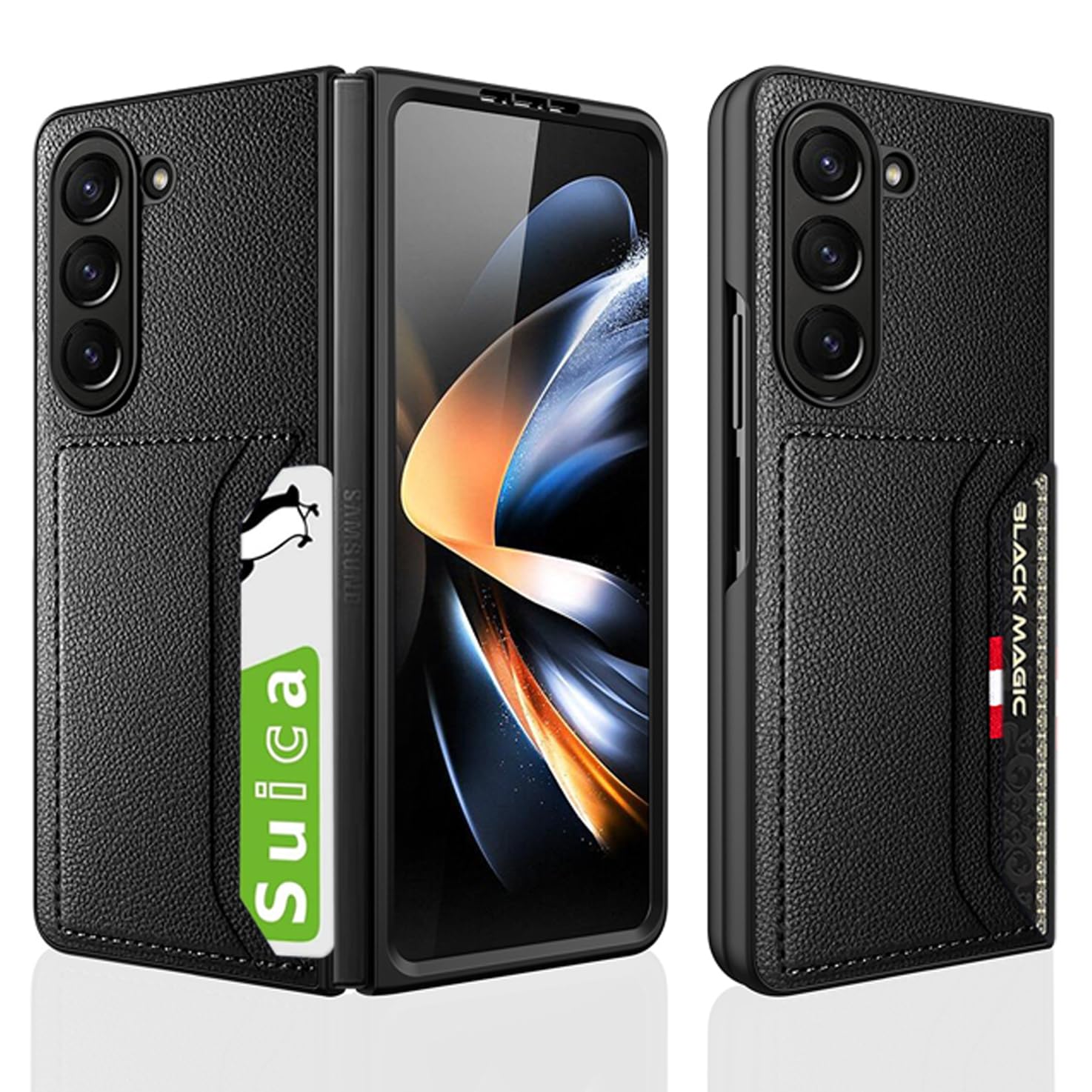 Amazon | 適用 Galaxy Z Fold5 5G SC-55D SCG22 ケース カード収納