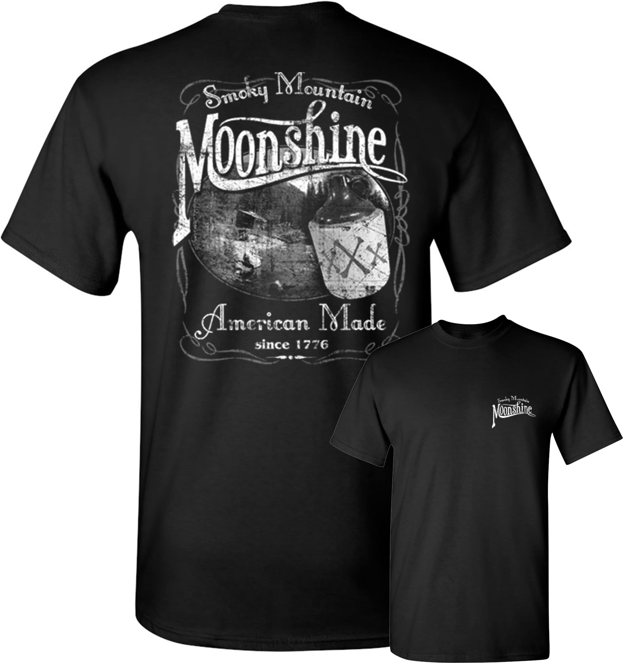 Smoky Mountain Moonshine T-Shirt American South Drinking Men's Novelty Shirt