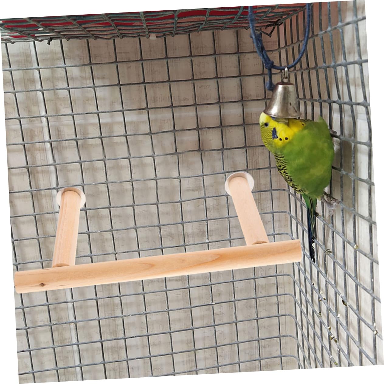 VANZACK 6pezzi Supporto Per Uccelli Legno Naturale Giocattolo Per Pappagalli e Calopsite Perch Per Voliera Esercizio e Riposo Sicuro Per Tuo Piume
