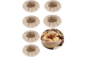 Professional Proofing Cloth for Bakery Baking with Round Bread Proofing Basket, Set...