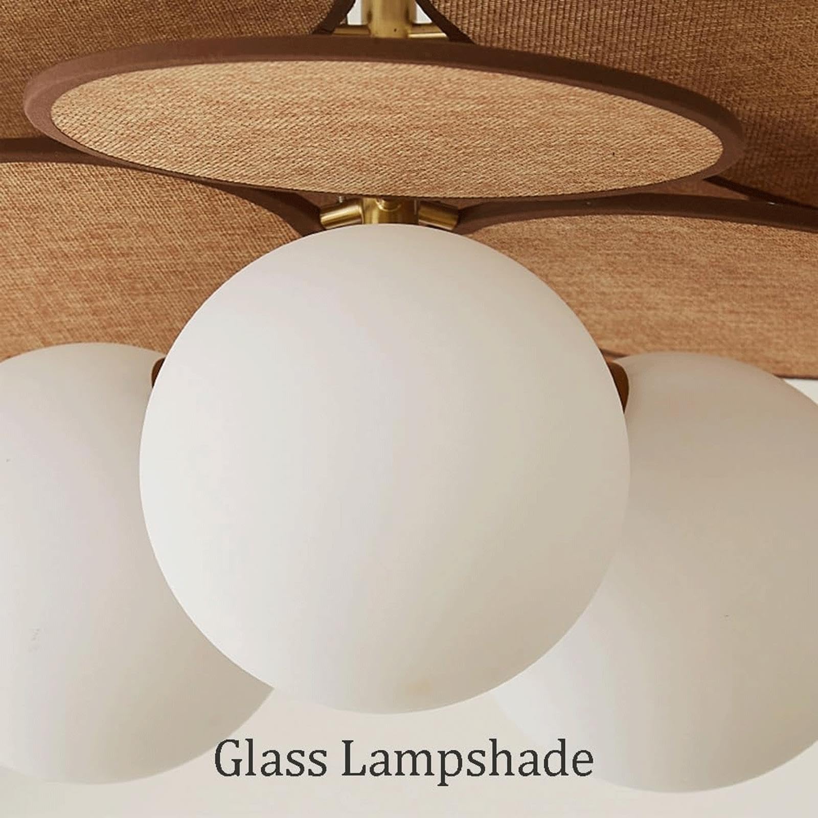 Lampada a sospensione Globe in vetro Lampada da soffitto Boho a 3 colori
