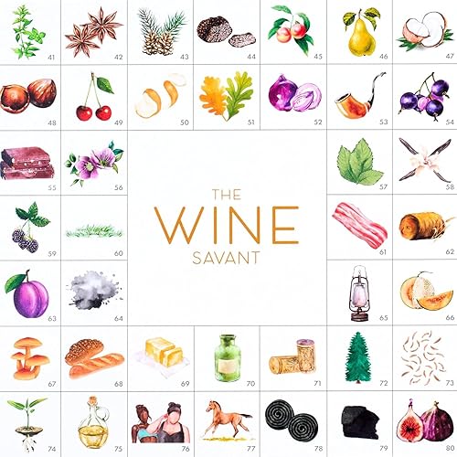 Miniatura 9 de Kit de aroma de vino, juego de aroma de degustación y olor para vinos blancos y tintos, 80 aromas, regalo educativo de capacitación - principiantes