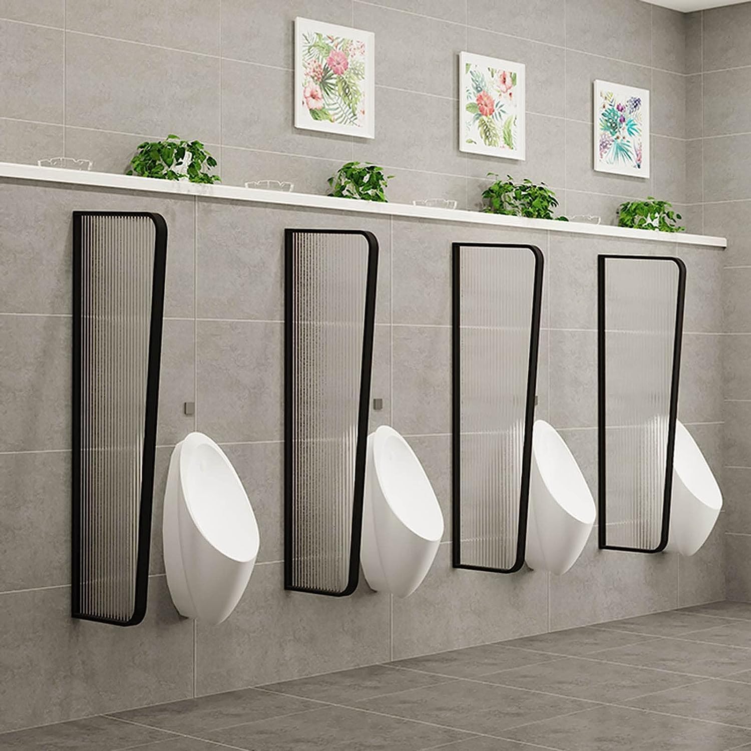 GLJTUO urinal partition protection screen Wall-mounted Men Urinal Privacy Screen??Urinal Screen Toilet Partition Protection Divider Room Dividers