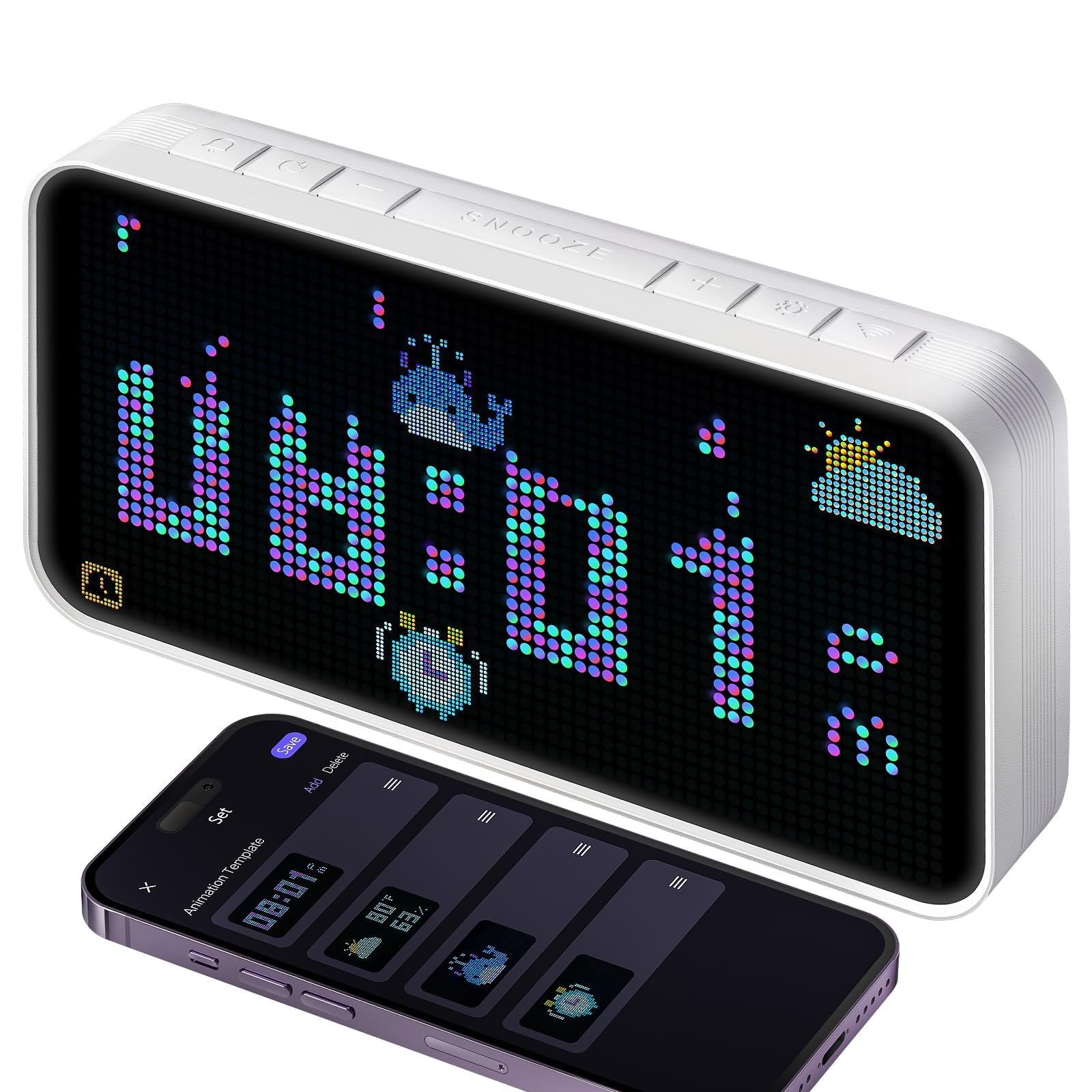Dekala PixelRise Smart Alarm Clock
