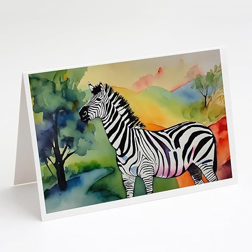 Miniatura 118 de Caroline's Treasures DAC2871GCA7P - Tarjetas de felicitación de bisonte americano, paquete de 8 tarjetas en blanco con sobres, tamaño A7, 5 x 7