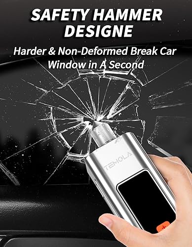 Miniatura 6 de TEMOLA Inflador de neumáticos, compresor de aire portátil, bomba de aire para neumáticos de automóvil, accesorios de automóvil, inflador de