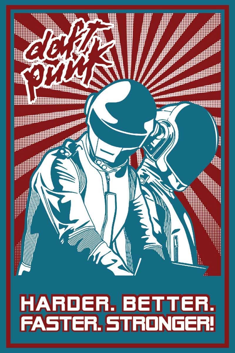 DAFT PUNK Rolling Stone ポスター DAFT PUNK Rolling Stone ポスター Daft Punk Rolling Stone