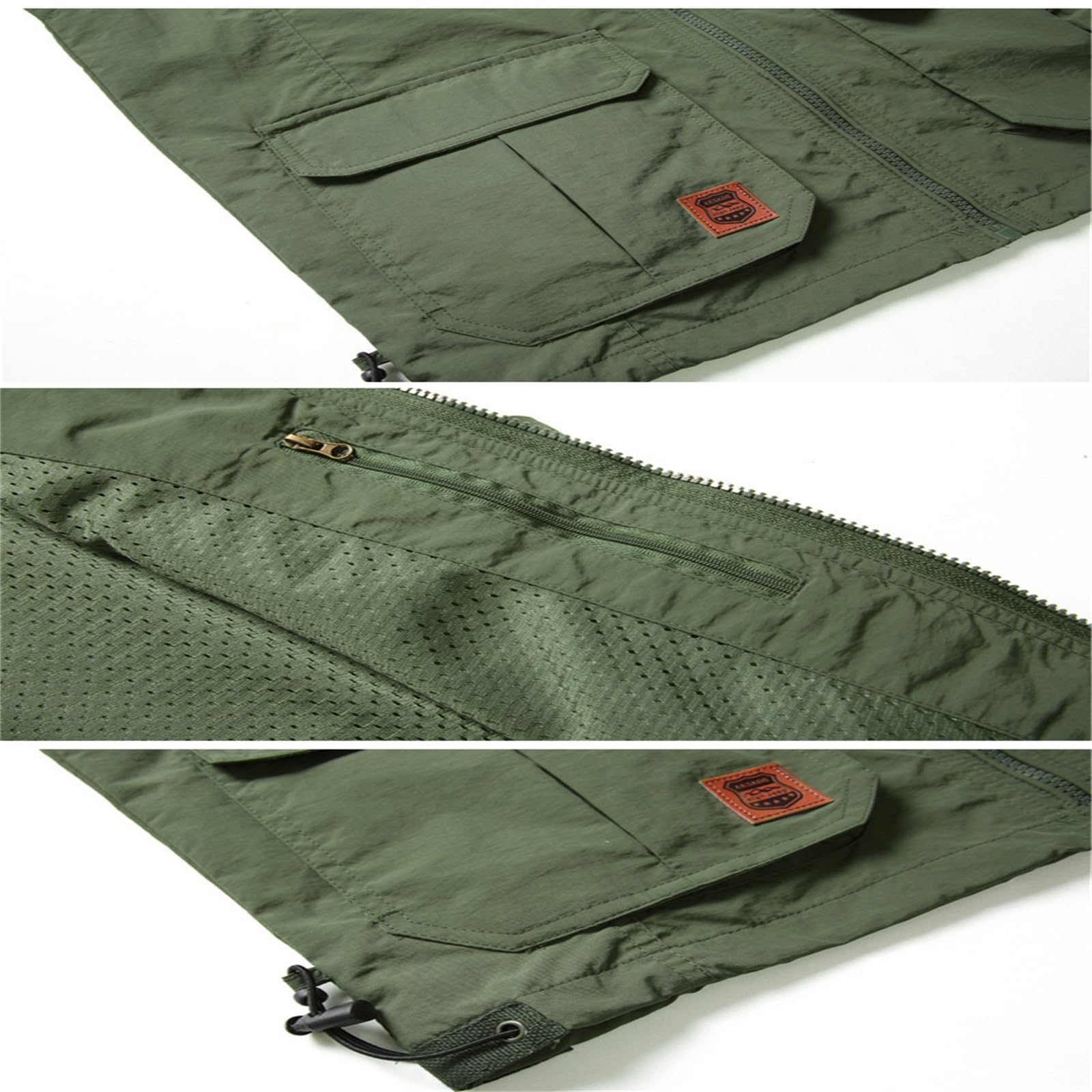 Wygwlg Gilet da fotografo per esterni da uomo, gilet estivo da viaggio per pesca da lavoro, gilet multitasche leggero senza maniche