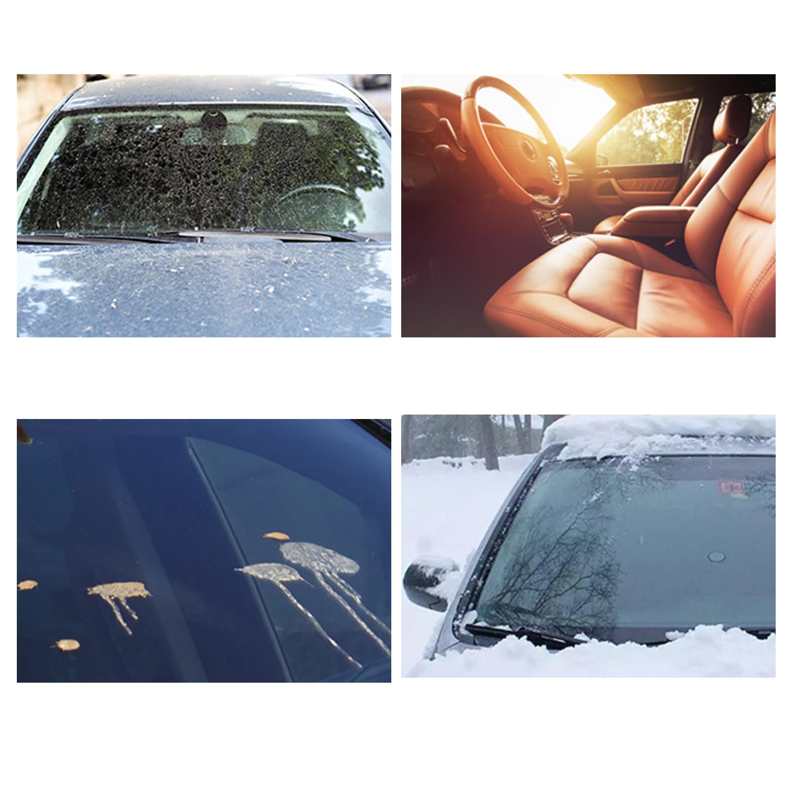 Copertura antineve per auto, copertura antigelo per parabrezza, protezione invernale a lunga durata, accessorio universale per auto, SUV, camion, inverno