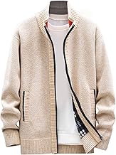 Ymosrh Winter Jackets for Men and Mens Fashion Loose Cardigan Warm Lapel Hooded Jacket Sweater Waterproof Jackets