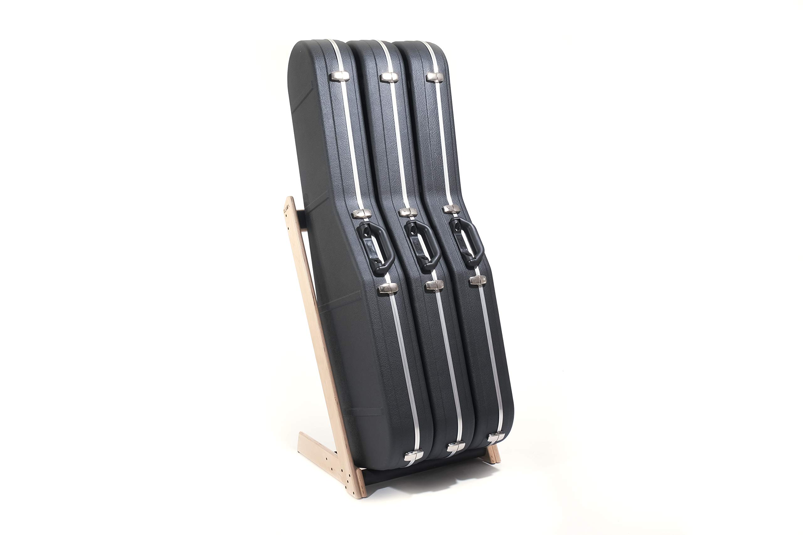 Ruach GR-3 Multi-Gitarrenständer für Gitarren und Koffer, personalisierbar, 3 Wege, Birke