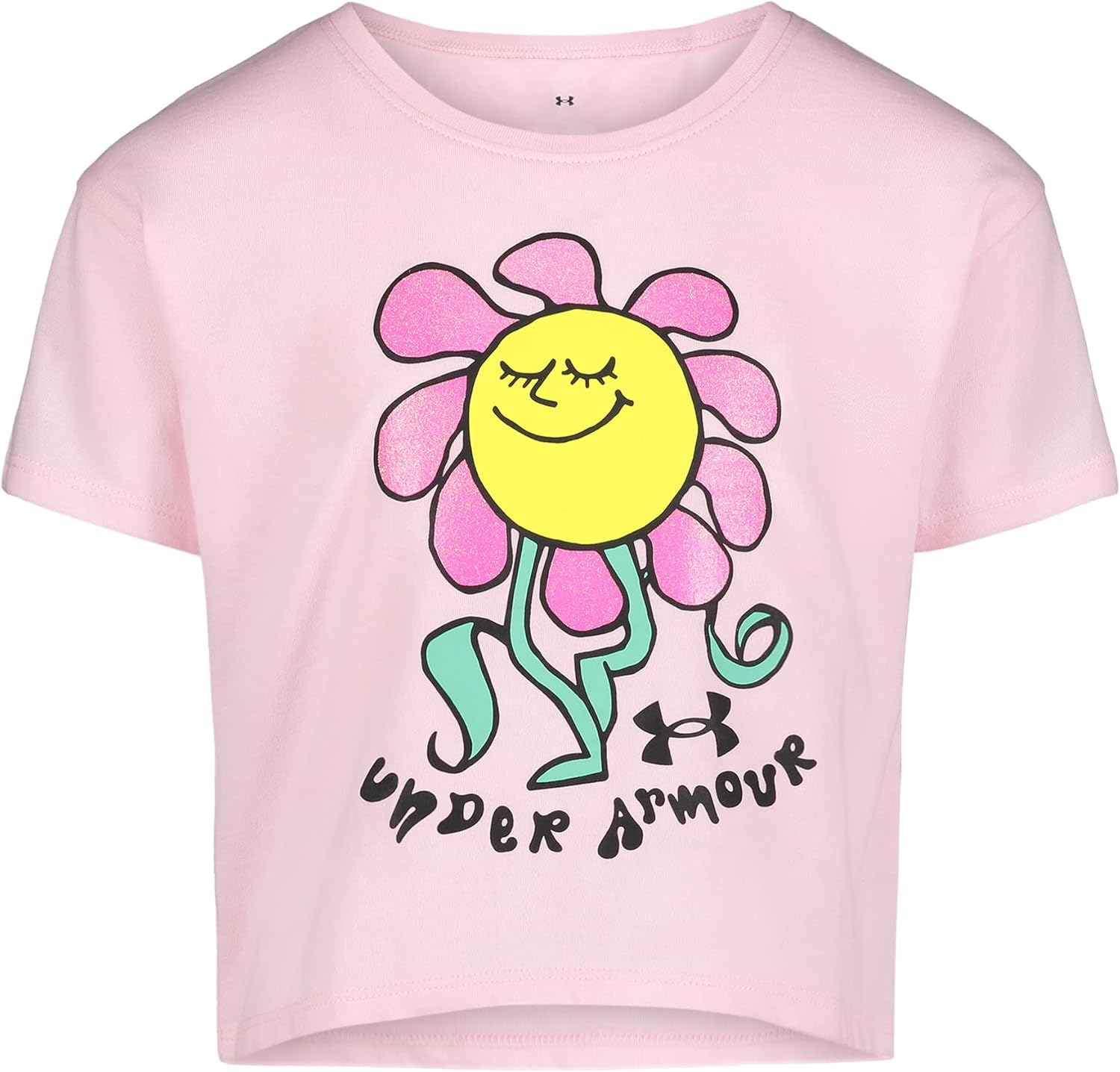 Under Armour girls Short Sleeve Shirt, Crewneck, Lightweight and Breathable