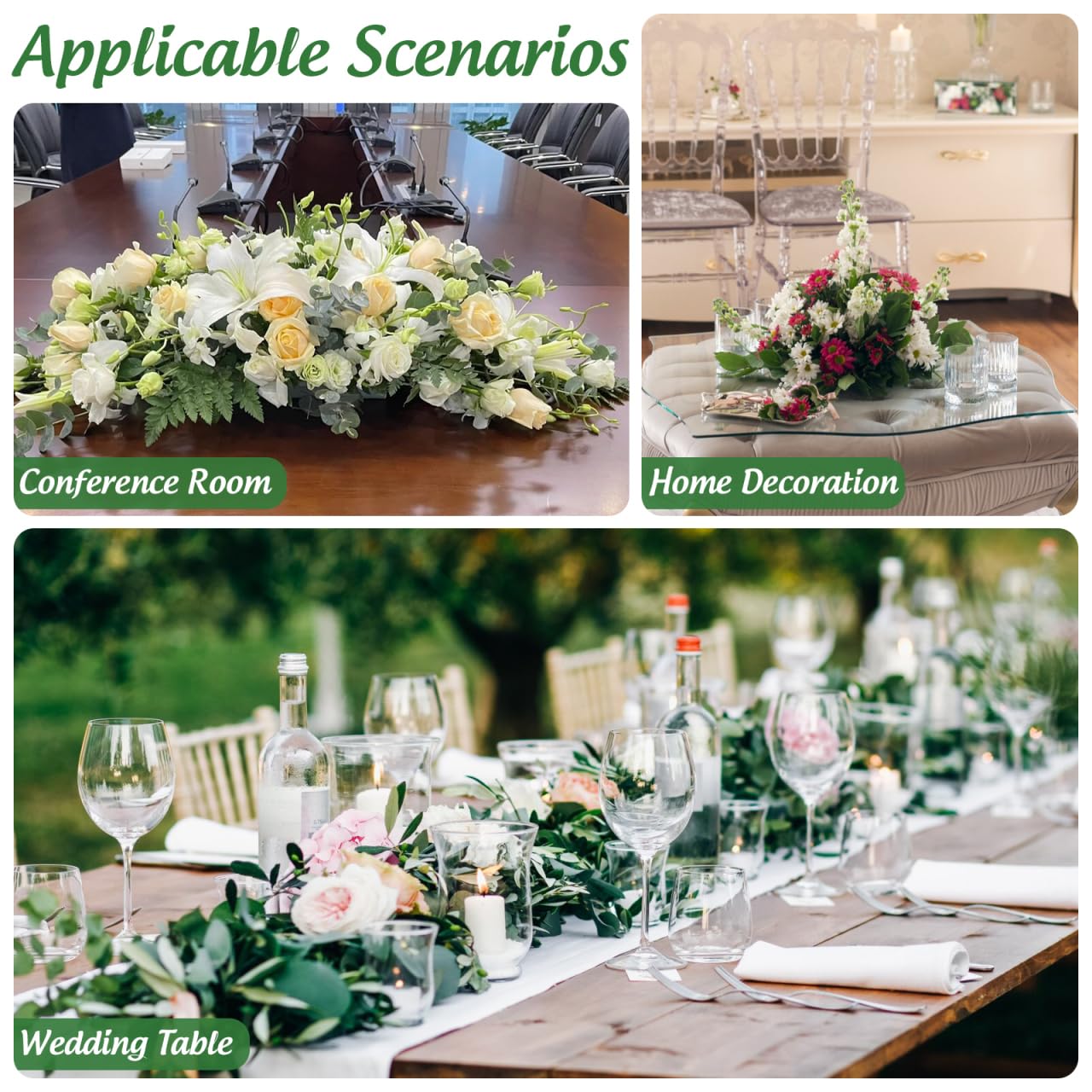 NUOBESTY Lot de 10 Plateaux en Mousse pour Composition Supports Réutilisables pour Décorations Mariage Fête Fixation Facile des Fleurs