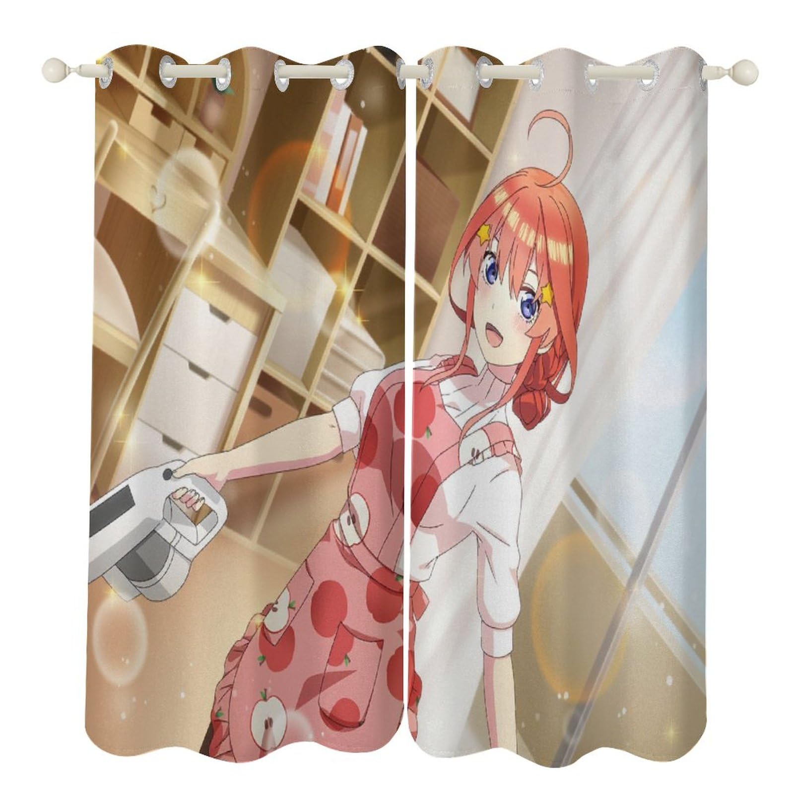 Amazon｜五等分の花嫁 中野 五月 カーテン 遮光 可愛い 遮光