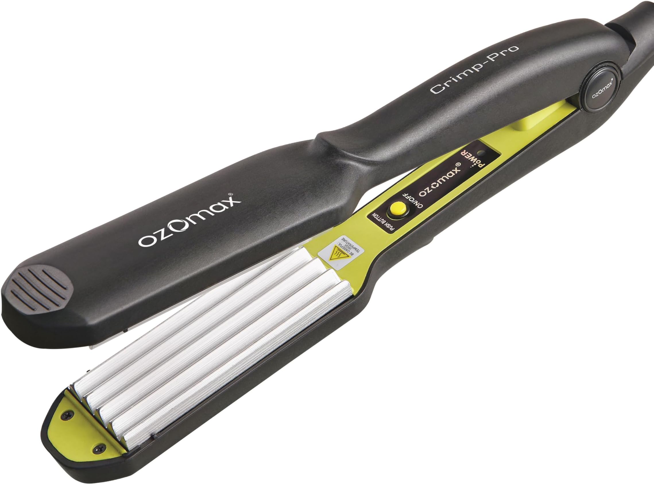 OZOMAX Broady Professional Hair Crimper, Advanced Ceramic Plates, Rapid Heating, Long-Lasting Waves, Suitable for All Hair Types, Salon-Grade Quality, Perfect for Home Use, Hair Styling, Curling, Waving