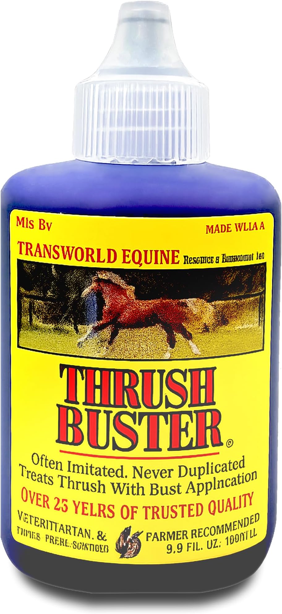 Thrush Treatment for Horses, Hoof Care Liquid to Help Maintain Healthy Hooves, Purple Stain Formula, Easy to Apply, Equine Farrier Favorite, 2 oz