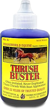 Thrush Treatment for Horses, Hoof Care Liquid to Help Maintain Healthy Hooves, Purple Stain Formula, Easy to Apply, Equine Farrier Favorite, 2 oz