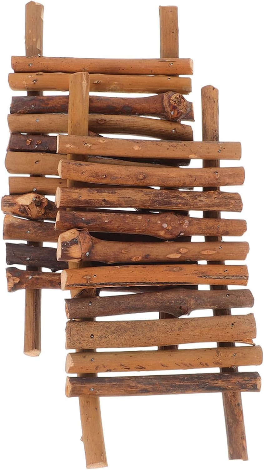 SUPVOX 2pcs Miniature Bridges Rattan Garden Ornaments for Micro Landscapes