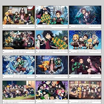 Amazon.co.jp: INUU 鬼滅の刃刃 カレンダー 2023 卓上カレンダー