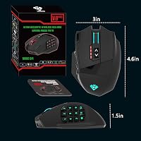 Rytaki Gamspeed V8 Pro Vezeték Nélküli MMO Gamer Egér 16000 DPI Lézer Technológiával, 16 Programozható Gombbal, RGB Világítással, Ergonomiku 7
