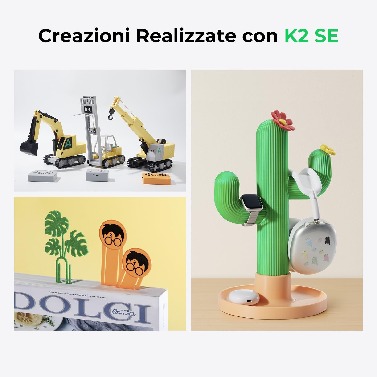 Creality K2 SE Stampante 3D - Stampa 500mm/s Alta Velocità, Compatibile CFS Multicolore, Telaio Metallo Solido, Estrusore Diretto, Livellamento Automatico, 220×215×245mm