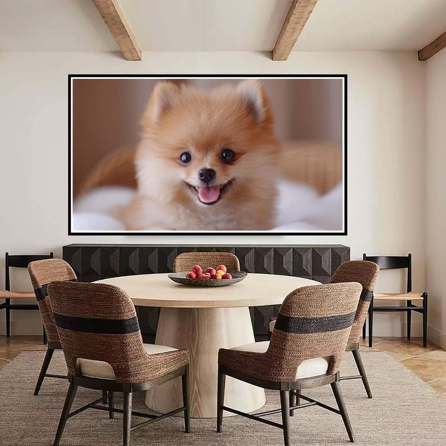 Diamond Painting Chien, 5D Chien Mignon Diamond Painting Grand Format 80x140cm, DIY Grande Taille kit Diamond Painting Point de Croix Cristal Art Peinture, Decoration Murale, Cadeau Femme - Z-424