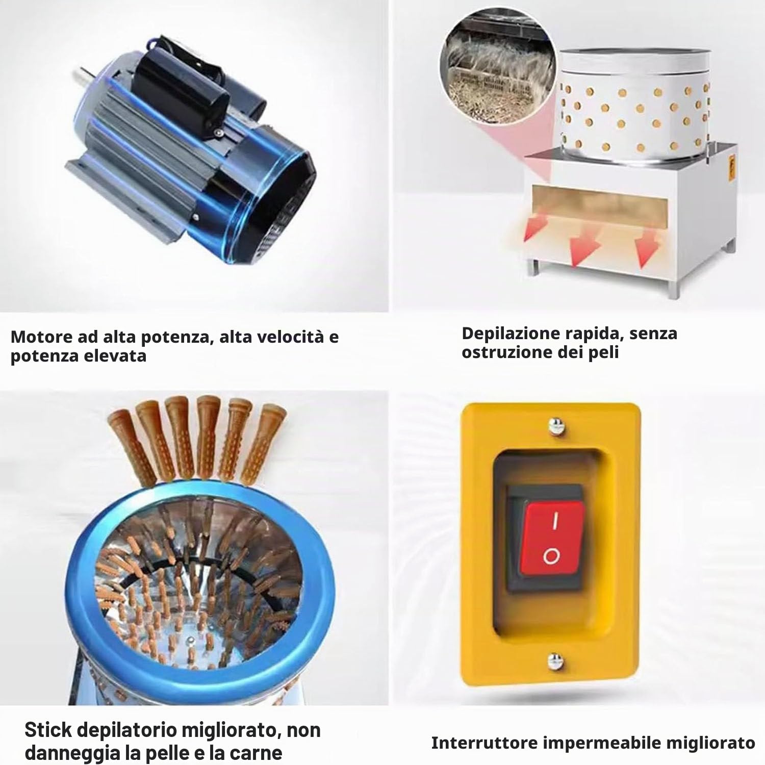 Spiumatrici per polli,Spennatrici per polli in Acciaio Inossidabile,Spennatrici per Piccoli Uccelli,Spumatrici Automatiche per polli,per Uccelli di quaglia